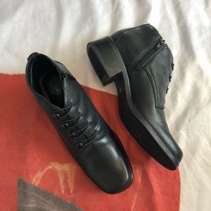Vintage Black Ankle Boots